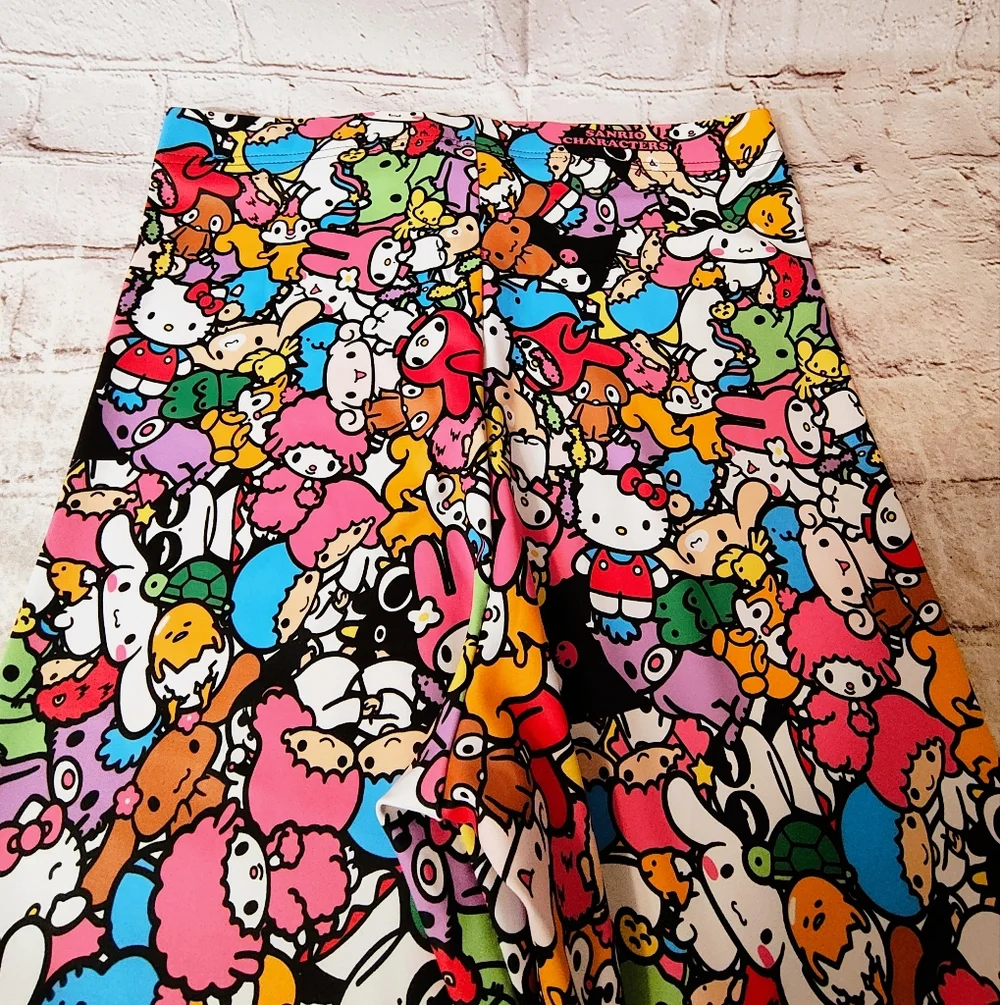 BlackMilk San Rio Allstars Matte High Waist Leggings Medium Anime EDM Festival - Picture 8 of 14